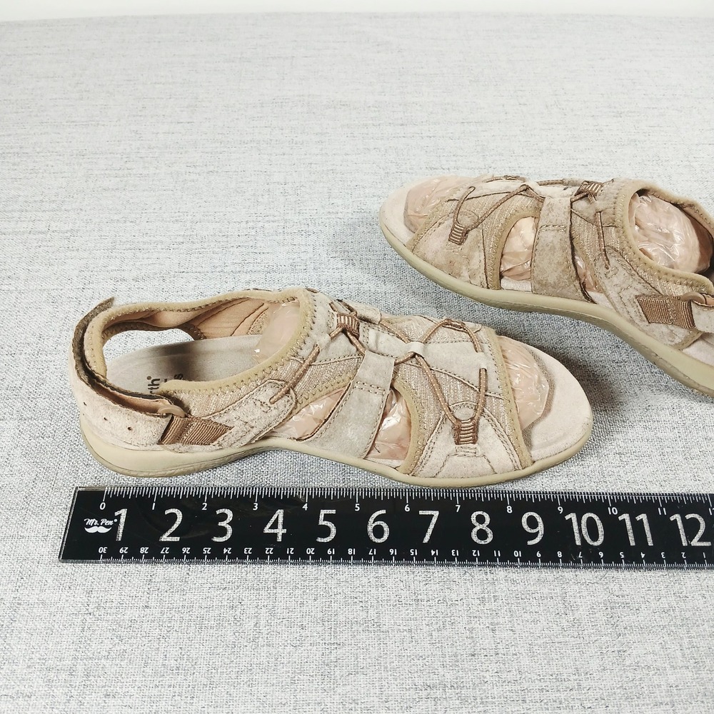 Earth‎ Origins Womens Size 8 Gorpcore Bungee Suede Comfort Walking Sandals Taupe - Picture 5 of 10